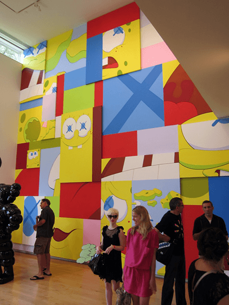 Installation view of the present work, Aldrich Contemporary Art Museum, KAWS, June 27, 2010-January 2, 2011